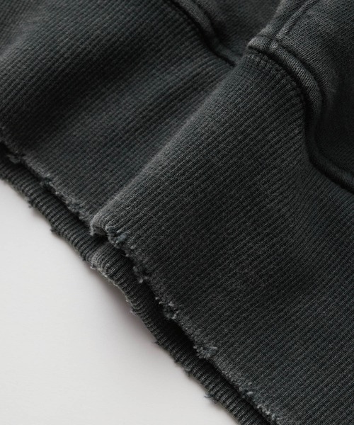 【SERACE】Heavy weight vintage design pigment damage hoodie / ヘビーウェイトヴィンテージデザインピグメントダメージパーカー（パーカー）｜SERACE（セラス）