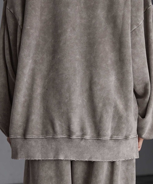 【SERACE】Heavy weight vintage design pigment damage hoodie / ヘビーウェイトヴィンテージデザインピグメントダメージパーカー（パーカー）｜SERACE（セラス）
