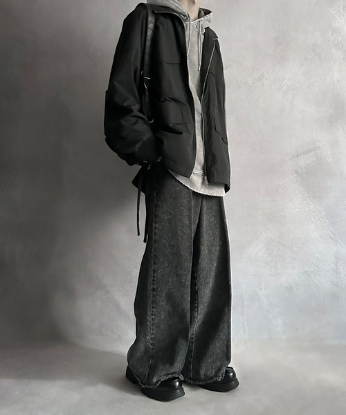 【SERACE】Heavy weight vintage design pigment damage hoodie / ヘビーウェイトヴィンテージデザインピグメントダメージパーカー（パーカー）｜SERACE（セラス）