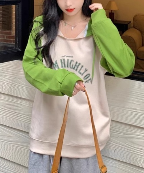 GEMEDA(ジェメダ)の「ラグランロゴTシャツ(Tシャツ/カットソー・レディース・ブラック/ベージュ/グリーン・M)」の18枚目の写真