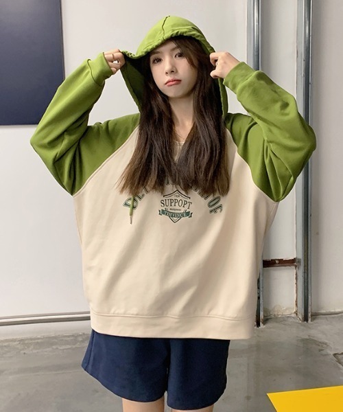 GEMEDA(ジェメダ)の「ラグランロゴTシャツ(Tシャツ/カットソー・レディース・ブラック/ベージュ/グリーン・M)」の19枚目の写真