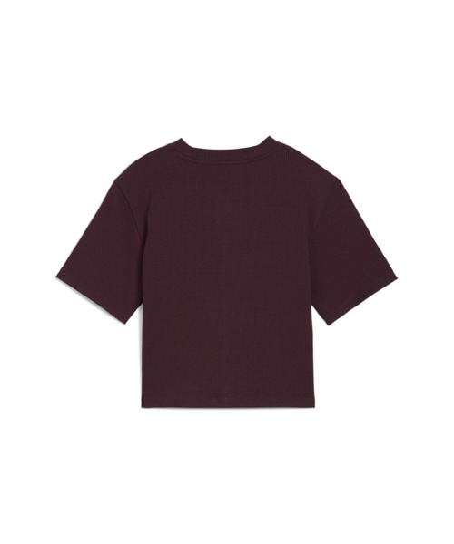 PUMA（プーマ）の「PUMA プーマ ウィメンズ CLASSICS リブ リラックス 半袖 Tシャツ（Tシャツ/カットソー・レディース・パープル/ブラック/グリーン・X-LARGE/LARGE/MEDIUM/SMALL）」の15枚目の写真