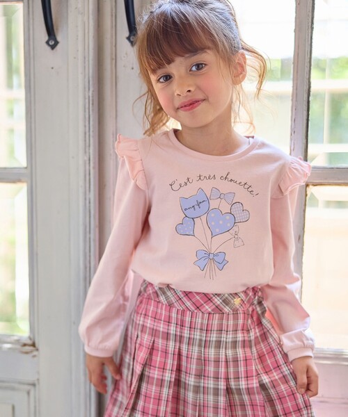 ANY(エニィ)の「【WEB限定】7daysプリントTシャツ(Tシャツ/カットソー・キッズ・アイボリー系/ピンク系/サックスブルー系/ネイビー系/ライラック系・90/100/110/120/130)」の12枚目の写真