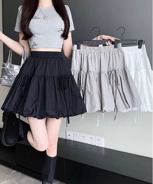 セール】WEGO/リボンバルーンスカートパンツ付き（スカート）｜WEGO