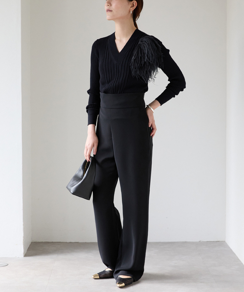 SLOWOOL Vネック プルオーバー（ニット/セーター）｜VERMEIL par iena