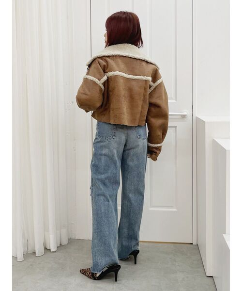 EVRIS（エヴリス）の「ショートボアブルゾン（ブルゾン・レディース・ブラック/ブルー/ブラウン・FREE）」の17枚目の写真