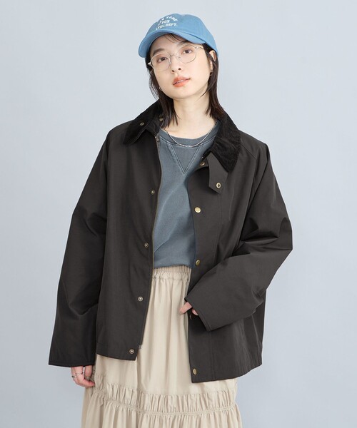 coen（コーエン）の「コーデュロイカラーハンティングジャケット（ミリタリージャケット・レディース・ブラック/オリーブ・M/L）」の14枚目の写真