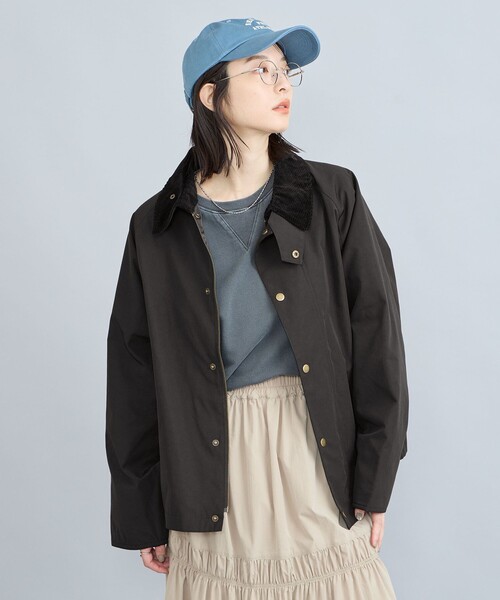 coen（コーエン）の「コーデュロイカラーハンティングジャケット（ミリタリージャケット・レディース・ブラック/オリーブ・M/L）」の16枚目の写真