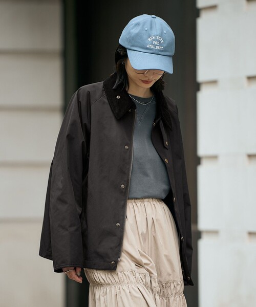 coen（コーエン）の「コーデュロイカラーハンティングジャケット（ミリタリージャケット・レディース・ブラック/オリーブ・M/L）」の21枚目の写真