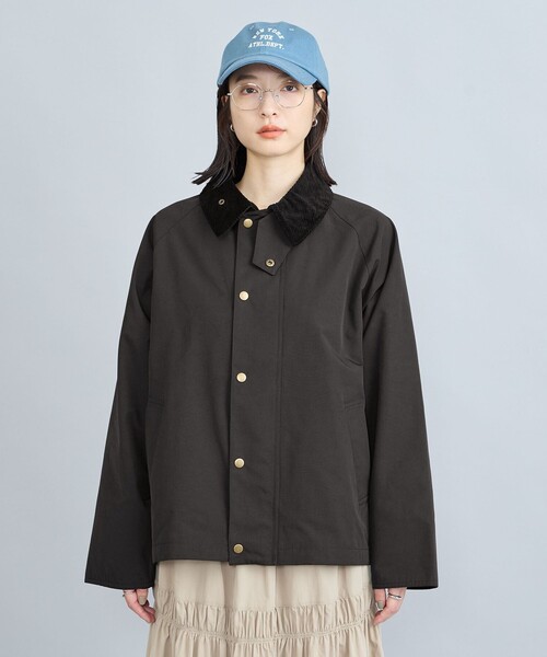 coen（コーエン）の「コーデュロイカラーハンティングジャケット（ミリタリージャケット・レディース・ブラック/オリーブ・M/L）」の4枚目の写真