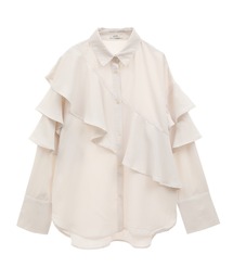 earth music&ecology | アシメラッフルシャツ(シャツ/ブラウス)