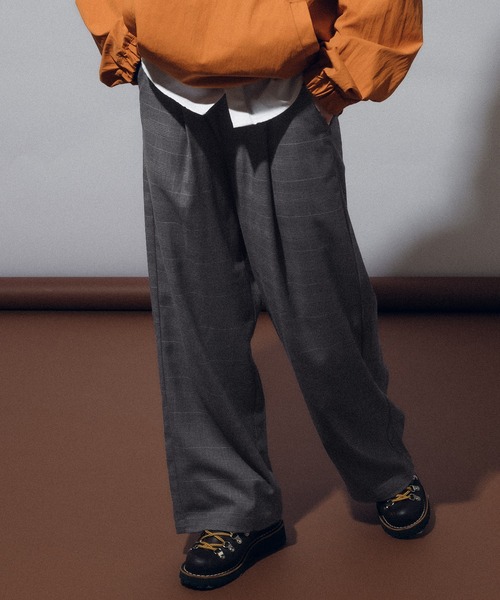 MUHET（ミュエータ）の「アソートチェックパンツ（スラックス・レディース・ネイビー/チャコールグレー・SMALL/MEDIUM/LARGE/X-LARGE）」の7枚目の写真