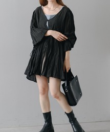 B ランダムシャーリング2wayブラウス