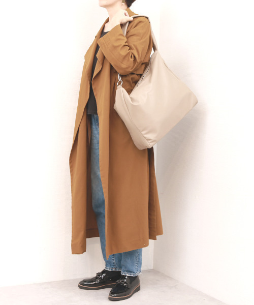 cache cache(カシュ カシュ)の「カシュカシュ cachecache / ソフト合皮スクエアホーボーショルダーバッグ(ショルダーバッグ・レディース・ブラック/アイボリー/ベージュ系その他・FREE)」の20枚目の写真