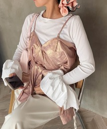 ENIM BY VICKY（エニムバイビッキー）の「2wayメタリックシャツブラウス《手洗い可能》（シャツ/ブラウス）」