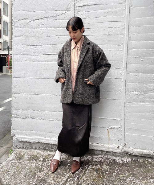 ENIM BY VICKY(エニムバイビッキー)の「2wayメタリックシャツブラウス《手洗い可能》(シャツ/ブラウス・レディース・ブラック/ピンク・M)」の19枚目の写真