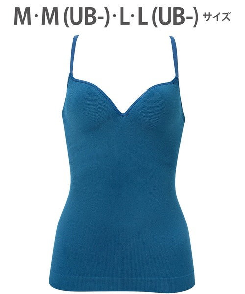 GOCOCi（ゴコチ）の「「GOCOCi ゴコチ」　カップ付きインナー（インナーウェア/肌着・レディース・ベージュ/ブラック/ライトピンク/アイボリー/ブルー/グリーン・M/L(UB-)/L/M(UB-)）」の12枚目の写真