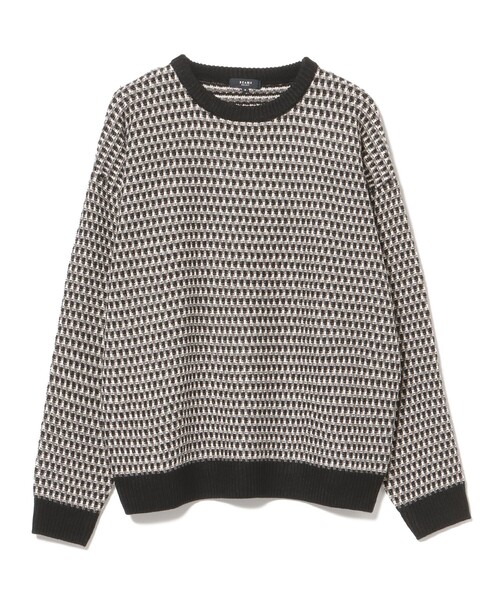BEAMS HEART(ビームスハート)の「ポップコーン編み クルーネック ニット(ニット/セーター・メンズ・ネイビー/ブラック・SMALL/MEDIUM/LARGE)」の15枚目の写真
