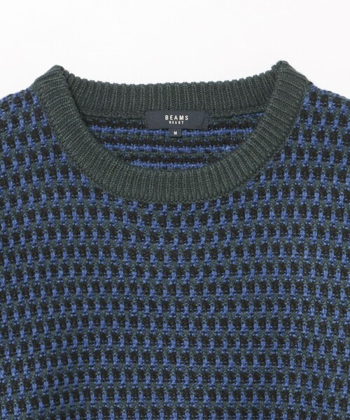BEAMS HEART(ビームスハート)の「ポップコーン編み クルーネック ニット(ニット/セーター・メンズ・ネイビー/ブラック・SMALL/MEDIUM/LARGE)」の19枚目の写真