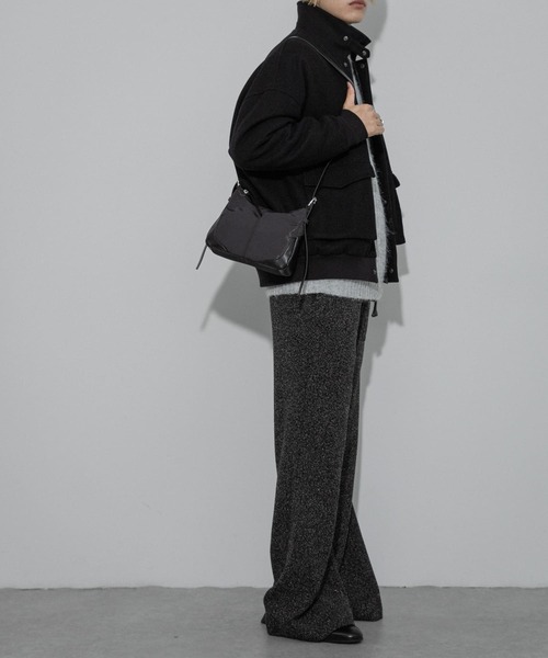 SENSE OF PLACE by URBAN RESEARCH（センスオブプレイスバイアーバンリサーチ）の「『ユニセックス』『UR TECH』カットメルトンブルゾン（ブルゾン・メンズ・ライトグレー/ダークブラウン/ブラック・MEDIUM/LARGE）」の9枚目の写真