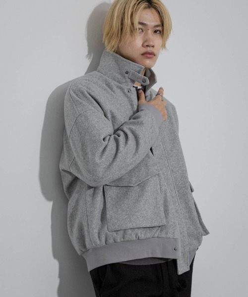 SENSE OF PLACE by URBAN RESEARCH（センスオブプレイスバイアーバンリサーチ）の「『ユニセックス』『UR TECH』カットメルトンブルゾン（ブルゾン・メンズ・ライトグレー/ダークブラウン/ブラック・MEDIUM/LARGE）」の17枚目の写真