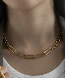 abaskdesign（アバスクデザイン）の「金属アレルギー対応 コンビチェーンネックレス（ネックレス）」