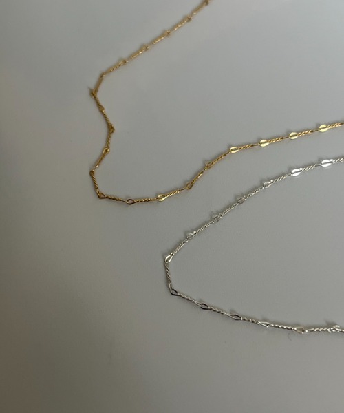 silver925 × ciite' (シルバーキューニーゴシーテ)の「【silver925】delicate chain necklace(ネックレス・レディース・ゴールド/シルバー・FREE)」の16枚目の写真