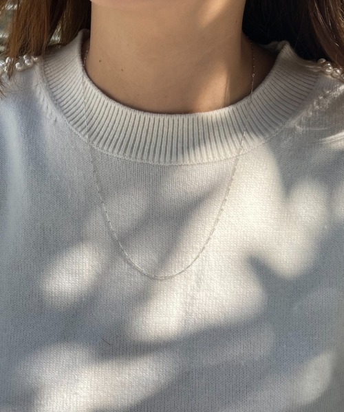 silver925 × ciite' (シルバーキューニーゴシーテ)の「【silver925】delicate chain necklace(ネックレス・レディース・ゴールド/シルバー・FREE)」の6枚目の写真