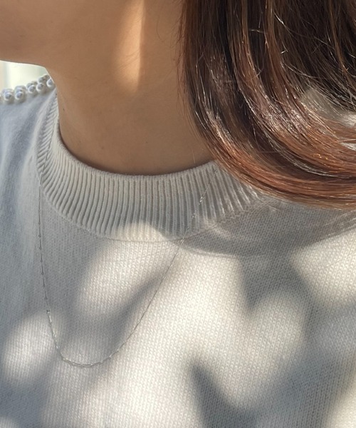 silver925 × ciite' (シルバーキューニーゴシーテ)の「【silver925】delicate chain necklace(ネックレス・レディース・ゴールド/シルバー・FREE)」の7枚目の写真