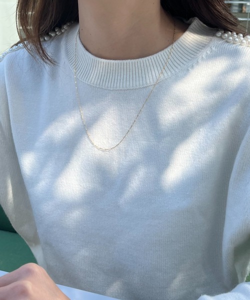 silver925 × ciite' (シルバーキューニーゴシーテ)の「【silver925】delicate chain necklace(ネックレス・レディース・ゴールド/シルバー・FREE)」の8枚目の写真