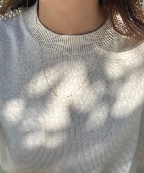 silver925 × ciite' (シルバーキューニーゴシーテ)の「【silver925】delicate chain necklace(ネックレス・レディース・ゴールド/シルバー・FREE)」の9枚目の写真