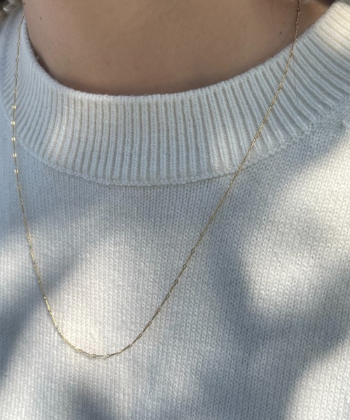 silver925 × ciite' (シルバーキューニーゴシーテ)の「【silver925】delicate chain necklace(ネックレス・レディース・ゴールド/シルバー・FREE)」の12枚目の写真