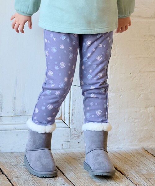 ANY（エニィ）の「7days裏シャギー総柄パンツ（その他パンツ・キッズ・ライラック系3/アイボリー系5/ネイビー系5/ピンク系5/サックスブルー系5・90/100/110/130/120）」の3枚目の写真