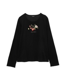 野ばらとチェリー刺繍カットソー