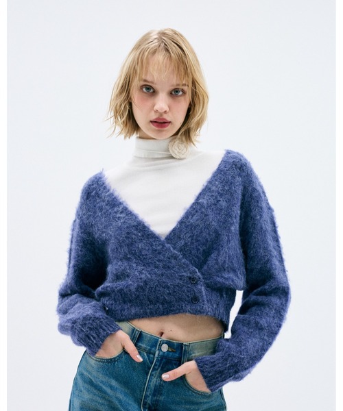 3.3 Field Trip （3.3フィールドトリップ）の「3.3 Field Trip／2WAYカーデ（カーディガン/ボレロ・レディース・オレンジ/ブルー/グレー・FREE）」の3枚目の写真