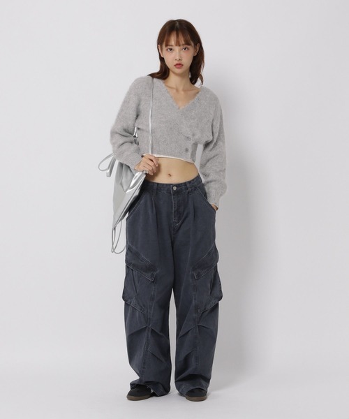 3.3 Field Trip （3.3フィールドトリップ）の「3.3 Field Trip／2WAYカーデ（カーディガン/ボレロ・レディース・オレンジ/ブルー/グレー・FREE）」の10枚目の写真