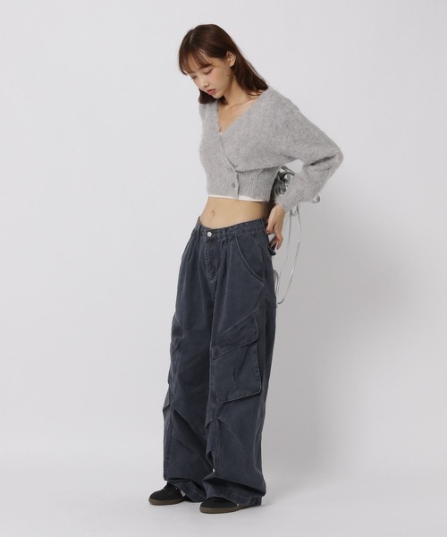 3.3 Field Trip （3.3フィールドトリップ）の「3.3 Field Trip／2WAYカーデ（カーディガン/ボレロ・レディース・オレンジ/ブルー/グレー・FREE）」の12枚目の写真