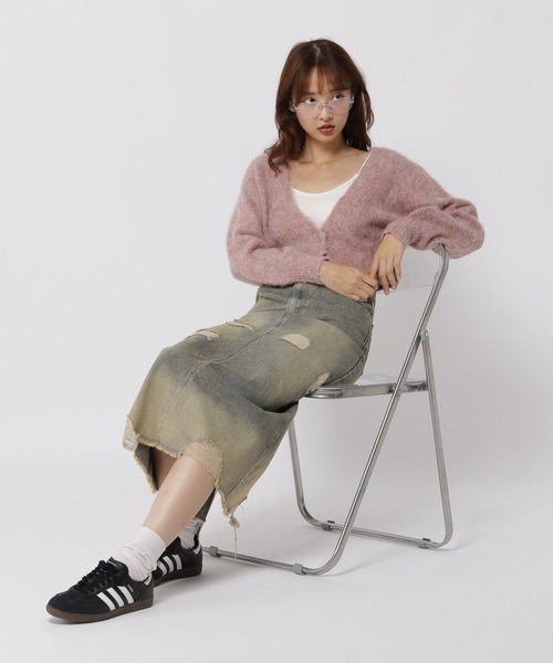 3.3 Field Trip （3.3フィールドトリップ）の「3.3 Field Trip／2WAYカーデ（カーディガン/ボレロ・レディース・オレンジ/ブルー/グレー・FREE）」の18枚目の写真