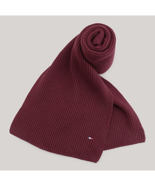 TOMMY HILFIGER（トミーヒルフィガー）の「フラッグピマコットンカシミヤストール（ストール/ショール・メンズ・ベージュ/ピンク/ブラック/グレー/ワイン系1/ベージュ系その他/ネイビー・FREE）」の6枚目の写真