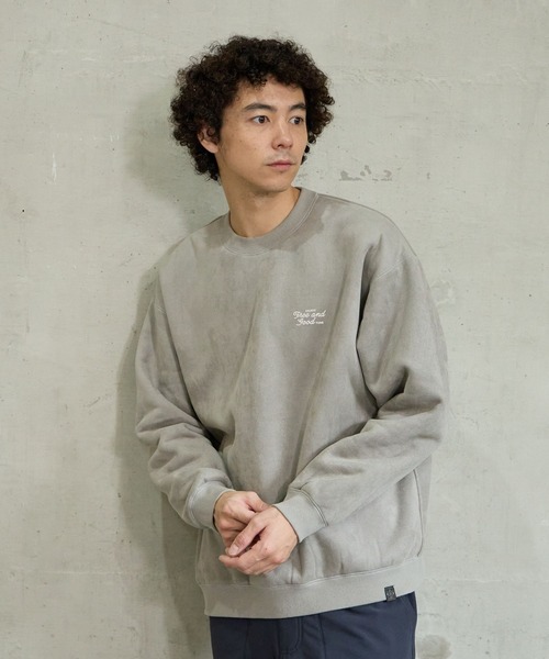 BAYFLOW（ベイフロー）の「リバーシブルスエードボアプルオーバー（Tシャツ/カットソー・メンズ・グレー/チャコールグレー/ホワイト/グリーン・SMALL/MEDIUM/LARGE）」の3枚目の写真