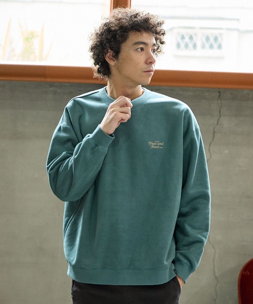 BAYFLOW（ベイフロー）の「リバーシブルスエードボアプルオーバー（Tシャツ/カットソー・メンズ・グレー/チャコールグレー/ホワイト/グリーン・SMALL/MEDIUM/LARGE）」の4枚目の写真