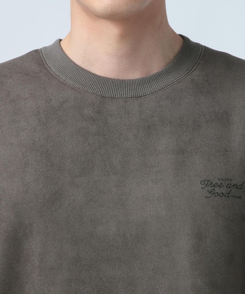 BAYFLOW（ベイフロー）の「リバーシブルスエードボアプルオーバー（Tシャツ/カットソー・メンズ・グレー/チャコールグレー/ホワイト/グリーン・SMALL/MEDIUM/LARGE）」の15枚目の写真