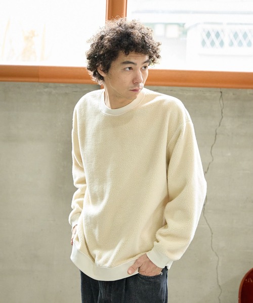 セール】リバーシブルスエードボアプルオーバー（Tシャツ/カットソー