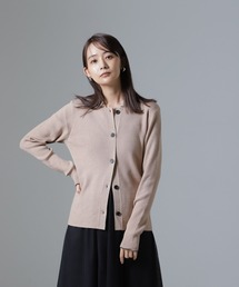 NANO universe（ナノユニバース）の「静電気軽減毛玉抑制衿付きカーディガン（カーディガン/ボレロ）」