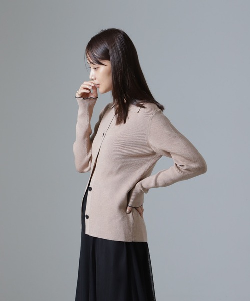 セール】静電気軽減毛玉抑制衿付きカーディガン（カーディガン/ボレロ