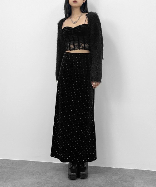 LVEU.(ラブユ.)の「【LVEU.】レースドッキングビスチェ / トップス ビスチェ キャミソール キャミ レース 切替 異素材 ブラック(キャミソール・レディース・ブラック・FREE)」の14枚目の写真