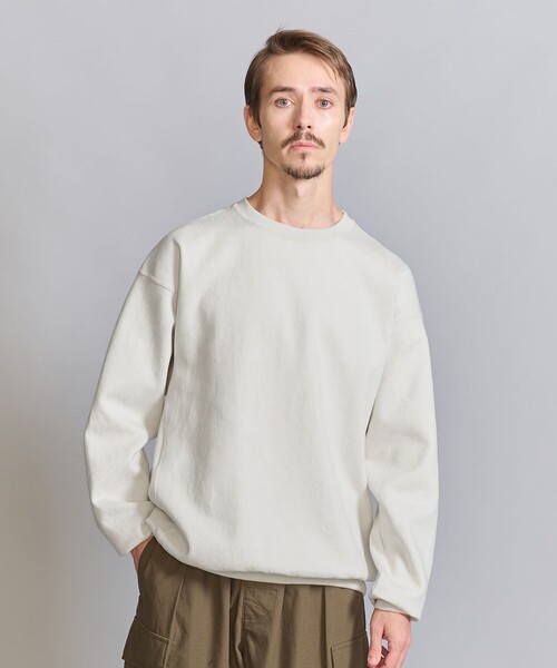 BEAUTY&YOUTH UNITED ARROWS（ビューティーアンドユースユナイテッドアローズ）の「バルキー クルーネック スウェット（スウェット・メンズ・ナチュラル/マスタード/ネイビー・M/L/S/XL）」の4枚目の写真