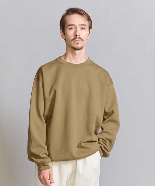 BEAUTY&YOUTH UNITED ARROWS（ビューティーアンドユースユナイテッドアローズ）の「バルキー クルーネック スウェット（スウェット・メンズ・ナチュラル/マスタード/ネイビー・M/L/S/XL）」の7枚目の写真