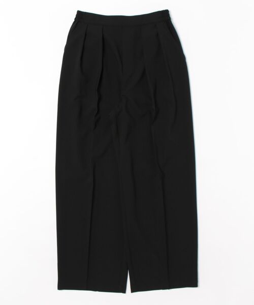 CLOCHE（クロシェ）の「【ＣＬＯＣＨＥ】Ｒｅｆｌａｘ　ＥＣＯウェザーストレッチテーパードパンツ（その他パンツ・レディース・ブラック/チャコールグレー・FREE）」の5枚目の写真