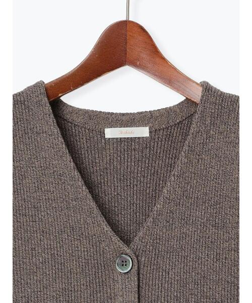 Te chichi（テチチ）の「メランジペプラムニットジレ（ニット/セーター・レディース・ブラウン/ブラック・F）」の19枚目の写真